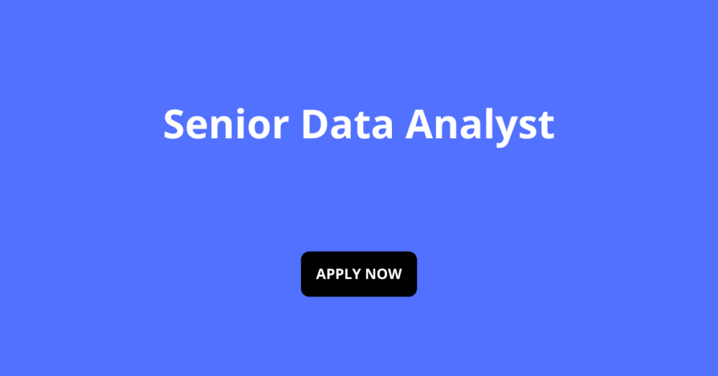 Senior Data Analyst